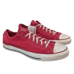 Converse 2013 CTAS Low Top Tango Red Washed Canvas Sneaker Mens 11 Womens 13 NWT